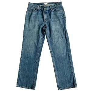 L.L. Bean Stright leg Classic fit denim blue jeans short size 33 x 29